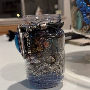 Blue and Silver deep fashion! heart/butterfly/elephant - sparkle Mystery Jewelry